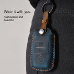 For Kia Old Style Car Cowhide Leather Key Protective Cover Key Case, For Kia, For Kia Old Style