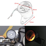 Motorcycle Retro Modified Odometer Speedometer Kilometer, Speedometer Kilometer (Black), Speedometer Kilometer (Silver)