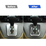 Carbon Fiber Car Gear Indicator Frame Decorative Sticker for Honda CRV 2007-2011,Left Drive, Gear Indicator Frame,Left Drive