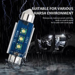 2pcs 39mm IC12V /  2.76W / 0.23A / 300LM 3LEDs SMD Car Reading Lamp Dome Light, 39mm
