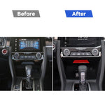 Car Carbon Fiber Storage Compartment Decorative Sticker for Honda Tenth Generation Civic 2016-2019, Left and Right Drive Universal, Storage Compartment