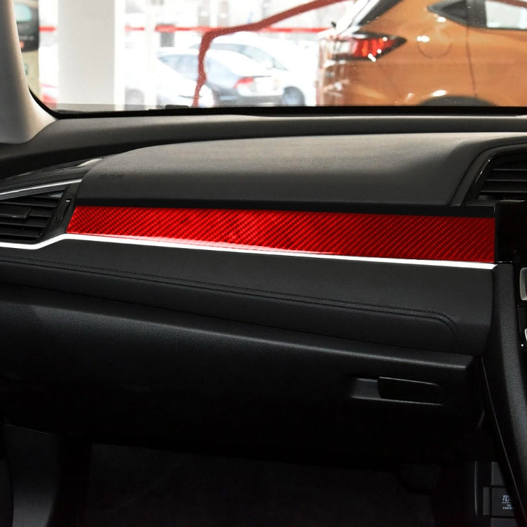 Car Carbon Fiber Central Control Decorative Sticker for Honda Tenth Generation Civic 2016-2019, Right Drive, Central Control Right Drive
