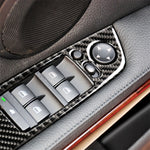 4 PCS Carbon Fiber Car Left Driving Lifting Panel Decorative Sticker with Folding for BMW E90 / 320i / 325i, Diameter: 35.8cm, Diameter: 35.8cm