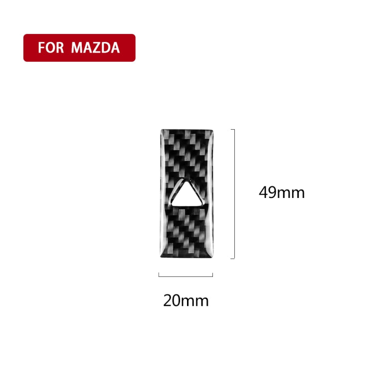 Car Carbon Fiber Warning Light Decorative Sticker for Mazda CX-5 2017-2018, Left and Right Drive Universal, Warning Light