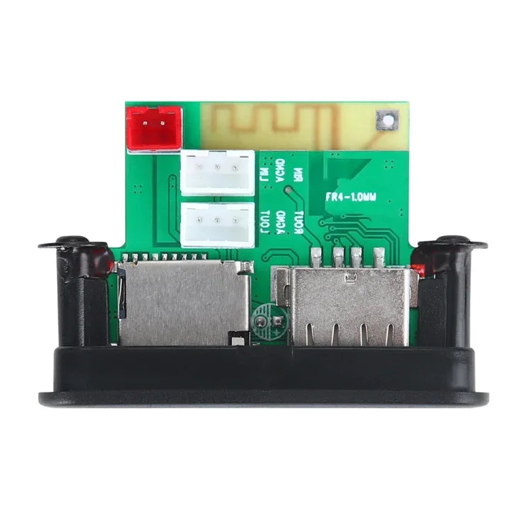 Bo giải mã MP3 âm thanh xe hơi 12V, radio FM, thẻ TF, USB AUX, có Bluetooth, 38, 38 (trắng)