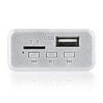 Bo giải mã MP3 âm thanh xe hơi 12V, radio FM, thẻ TF, USB AUX, có Bluetooth, 38, 38 (trắng)