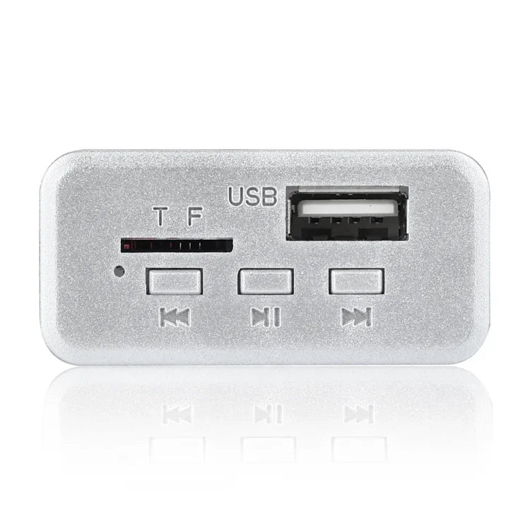 Bo giải mã MP3 âm thanh xe hơi 12V, radio FM, thẻ TF, USB AUX, có Bluetooth, 38, 38 (trắng)