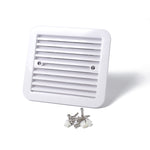 12V White Air Vent with Fan RV Trailer Caravan Gale Side Air Ventilation, A0672-02