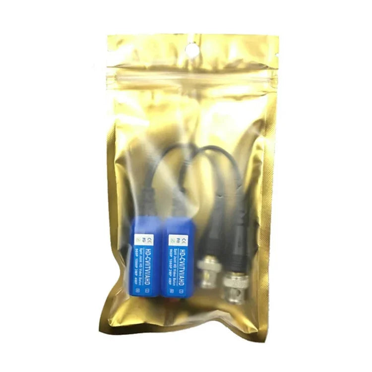 2 cái Anpwoo 210C Bộ chuyển đổi video thụ động không cần vít loại nối cáp đồng trục HD-CVI/AHD/TVI 1 kênh, Bộ chuyển đổi video