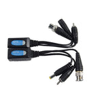 2 cái Anpwoo 500PVA Bộ chuyển đổi 3 trong 1 Nguồn + Video + Âm thanh thụ động xoắn HD-CVI/AHD/TVI, 500PVA