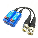 2 cái Anpwoo 800C Bộ chuyển đổi video thụ động loại không cần vít ép trên có thể nối cáp HD-CVI/AHD/HDVI 1 kênh, Bộ chuyển đổi thụ động