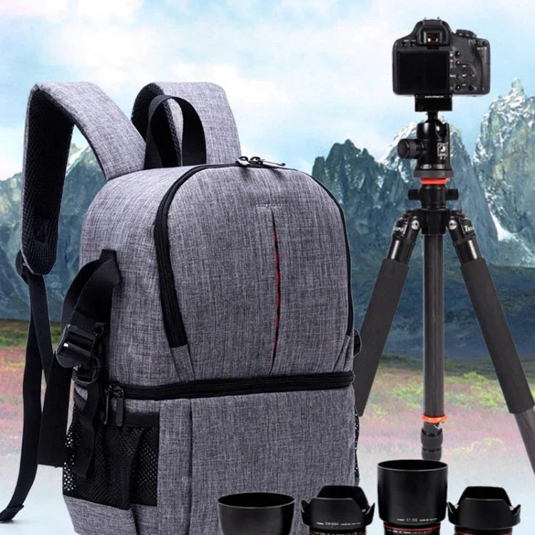 Túi đeo vai nylon chống nước đa năng có đệm chống sốc cho máy ảnh Nikon Canon DSLR