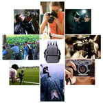 Túi đeo vai nylon chống nước đa năng có đệm chống sốc cho máy ảnh Nikon Canon DSLR
