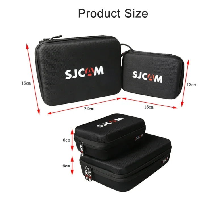 Túi đựng máy ảnh chống sốc, chống vỡ, chống mài mòn, túi du lịch cho SJCAM SJ4000 / SJ5000 / SJ6000 / SJ7000 / SJ8000 / SJ9000 và gậy selfie cùng phụ kiện khác, Kích thước: 22 * 16 * 6 cm, Kích thước: 22x16 x6cm