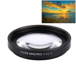 JUNESTAR Bộ Lọc Ống Kính Macro 37mm 12.5X Chuyên Nghiệp + Nắp Bảo Vệ Ống Kính cho GoPro & Xiaomi Xiaoyi Yi Camera Hành Động Thể Thao, Ống Kính Macro 12.5X