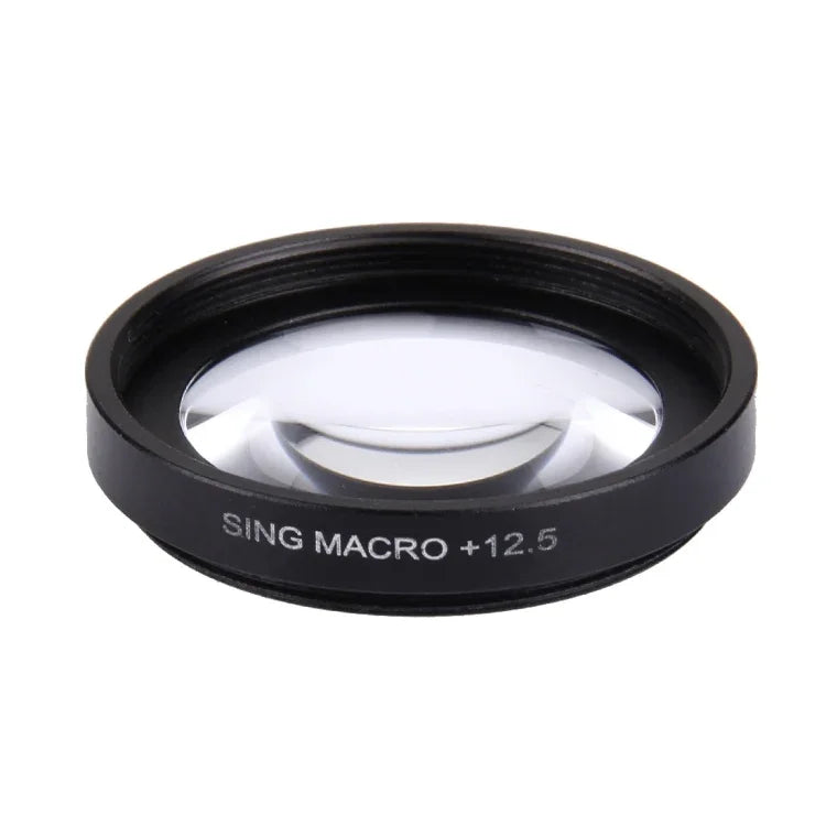JUNESTAR Bộ Lọc Ống Kính Macro 37mm 12.5X Chuyên Nghiệp + Nắp Bảo Vệ Ống Kính cho GoPro & Xiaomi Xiaoyi Yi Camera Hành Động Thể Thao, Ống Kính Macro 12.5X