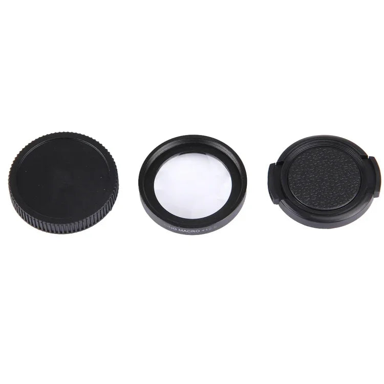 JUNESTAR Bộ Lọc Ống Kính Macro 37mm 12.5X Chuyên Nghiệp + Nắp Bảo Vệ Ống Kính cho GoPro & Xiaomi Xiaoyi Yi Camera Hành Động Thể Thao, Ống Kính Macro 12.5X