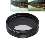 JUNESTAR cho Xiaomi Xiaoyi Yi II Camera Hành Động Thể Thao 4K Bộ Lọc CPL 37mm Chuyên Nghiệp + Nắp Bảo Vệ Ống Kính, Bộ Lọc CPL + Nắp Ống Kính
