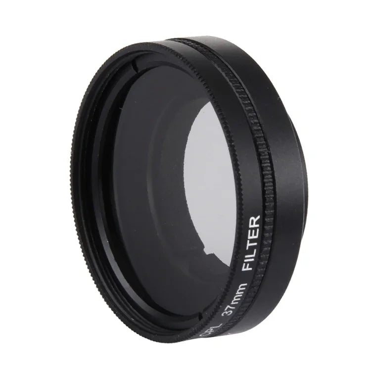 JUNESTAR cho Xiaomi Xiaoyi Yi II Camera Hành Động Thể Thao 4K Bộ Lọc CPL 37mm Chuyên Nghiệp + Nắp Bảo Vệ Ống Kính, Bộ Lọc CPL + Nắp Ống Kính