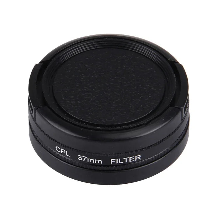 JUNESTAR cho Xiaomi Xiaoyi Yi II Camera Hành Động Thể Thao 4K Bộ Lọc CPL 37mm Chuyên Nghiệp + Nắp Bảo Vệ Ống Kính, Bộ Lọc CPL + Nắp Ống Kính
