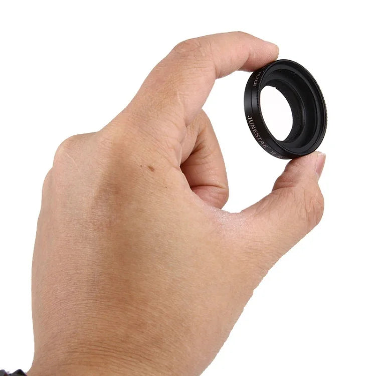 JUNESTAR cho Xiaomi Xiaoyi Yi II Camera Hành Động Thể Thao 4K Bộ Lọc UV 37mm Chuyên Nghiệp + Nắp Bảo Vệ Ống Kính, Bộ Lọc UV + Nắp Ống Kính
