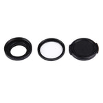 JUNESTAR cho Xiaomi Xiaoyi Yi II Camera Hành Động Thể Thao 4K Bộ Lọc UV 37mm Chuyên Nghiệp + Nắp Bảo Vệ Ống Kính, Bộ Lọc UV + Nắp Ống Kính