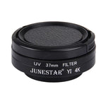 JUNESTAR cho Xiaomi Xiaoyi Yi II Camera Hành Động Thể Thao 4K Bộ Lọc UV 37mm Chuyên Nghiệp + Nắp Bảo Vệ Ống Kính, Bộ Lọc UV + Nắp Ống Kính