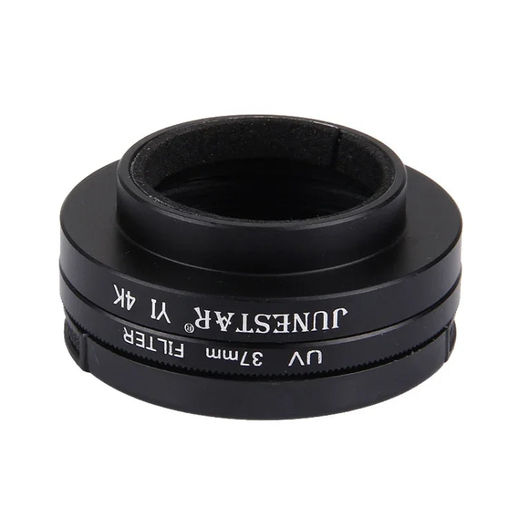 JUNESTAR cho Xiaomi Xiaoyi Yi II Camera Hành Động Thể Thao 4K Bộ Lọc UV 37mm Chuyên Nghiệp + Nắp Bảo Vệ Ống Kính, Bộ Lọc UV + Nắp Ống Kính