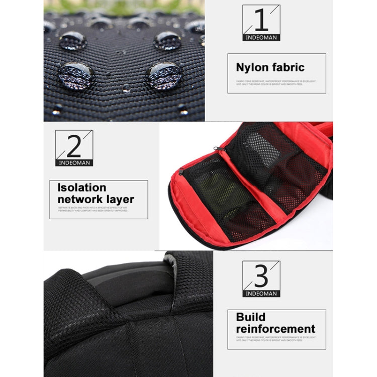 Túi đeo vai thể thao ngoài trời di động INDEPMAN DL-B012 cho GoPro, SJCAM, Nikon, Canon, Xiaomi Xiaoyi YI, Kích thước: 27.5 * 12.5 * 34 cm