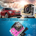 F60 Camera Hành Động WiFi Góc Rộng 170 Độ Màn Hình 2.0 inch, Vỏ Chống Nước, Hỗ Trợ Thẻ Micro SD 64GB, F60 (Vàng), F60 (Trắng), F60 (Bạc), F60 (Hồng Đậm), F60 (Xanh Dương), F60 (Vàng Kim), F60 (Đen)