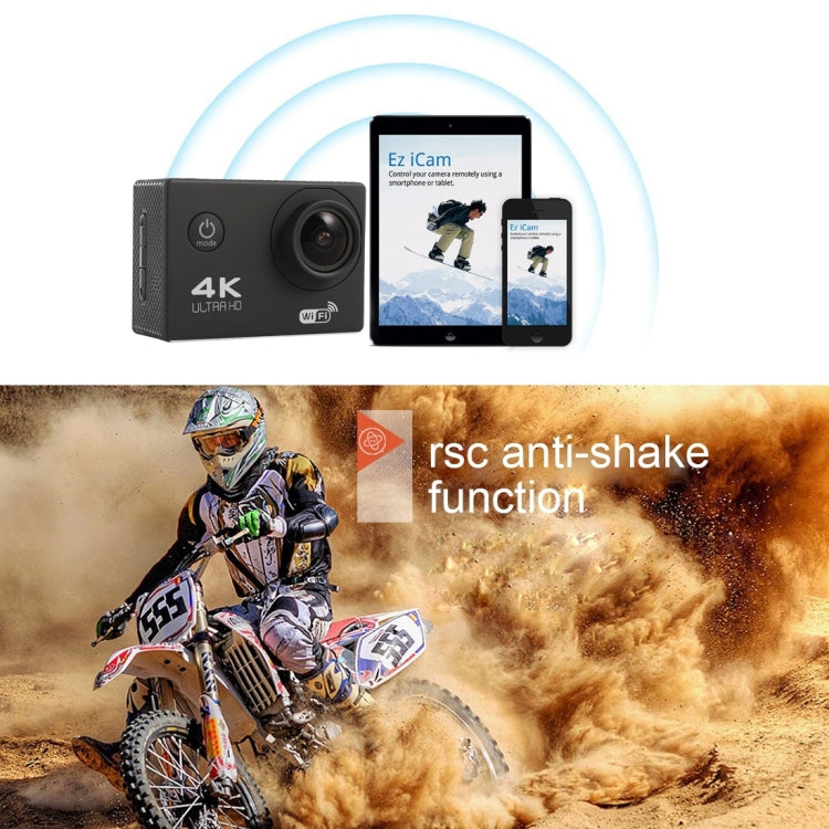 F60 Camera Hành Động WiFi Góc Rộng 170 Độ Màn Hình 2.0 inch, Vỏ Chống Nước, Hỗ Trợ Thẻ Micro SD 64GB, F60 (Vàng), F60 (Trắng), F60 (Bạc), F60 (Hồng Đậm), F60 (Xanh Dương), F60 (Vàng Kim), F60 (Đen)