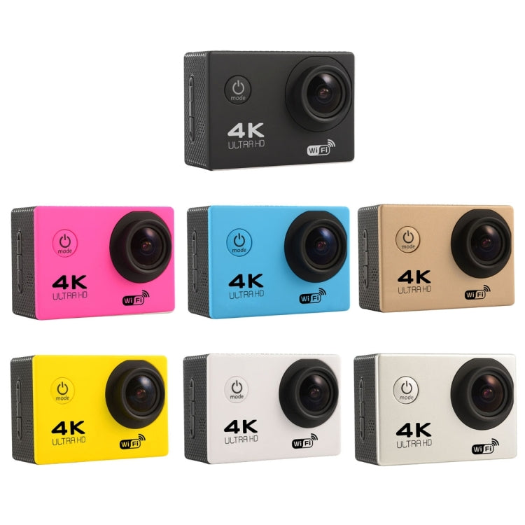 F60 Camera Hành Động WiFi Góc Rộng 170 Độ Màn Hình 2.0 inch, Vỏ Chống Nước, Hỗ Trợ Thẻ Micro SD 64GB, F60 (Vàng), F60 (Trắng), F60 (Bạc), F60 (Hồng Đậm), F60 (Xanh Dương), F60 (Vàng Kim), F60 (Đen)