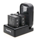 Sạc Pin Đôi + Sạc Điều Khiển Từ Xa Kèm Cáp USB Cho GoPro HERO7 Black /6 /5 (AHDBT-501), Không Bao Gồm Pin, Sạc Pin + Điều Khiển Từ Xa