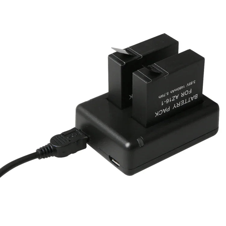 Bộ sạc pin USB đôi BC-AZ16 cho Xiaomi Xiaoyi II 4K, Dành cho Xiaomi Xiaoyi II 4K