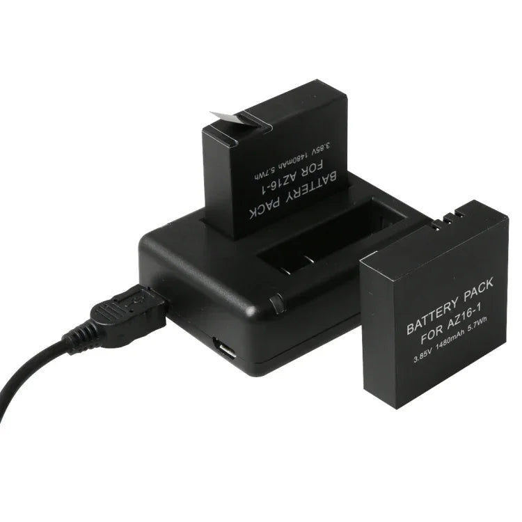 Bộ sạc pin USB đôi BC-AZ16 cho Xiaomi Xiaoyi II 4K, Dành cho Xiaomi Xiaoyi II 4K