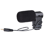 Micro condenser stereo X/Y BOYA BY-V01 với giá đỡ chống rung tích hợp, giá đỡ cold-shoe & chắn gió cho điện thoại thông minh, máy ảnh DSLR và máy quay phim, BY-V01