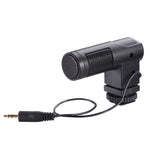 Micro condenser stereo X/Y BOYA BY-V01 với giá đỡ chống rung tích hợp, giá đỡ cold-shoe & chắn gió cho điện thoại thông minh, máy ảnh DSLR và máy quay phim, BY-V01