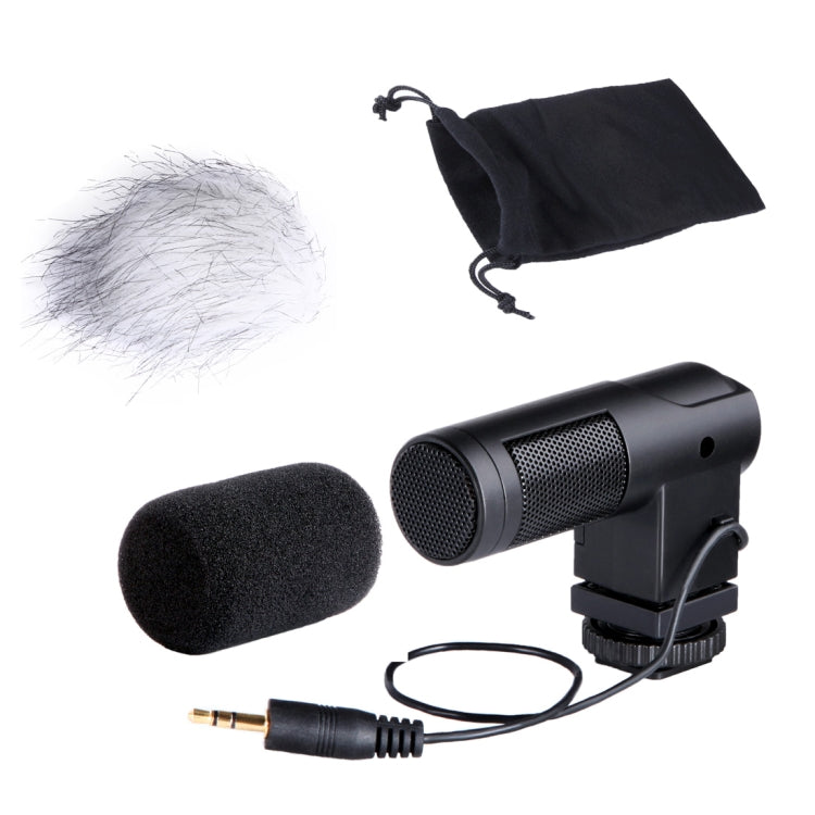 Micro condenser stereo X/Y BOYA BY-V01 với giá đỡ chống rung tích hợp, giá đỡ cold-shoe & chắn gió cho điện thoại thông minh, máy ảnh DSLR và máy quay phim, BY-V01