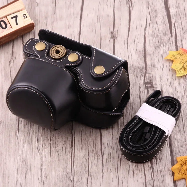 Túi đựng máy ảnh toàn thân bằng da PU có dây đeo cho Sony A6000 / A6300 / Nex 6, Dành cho Sony A6000, Dành cho A6000
