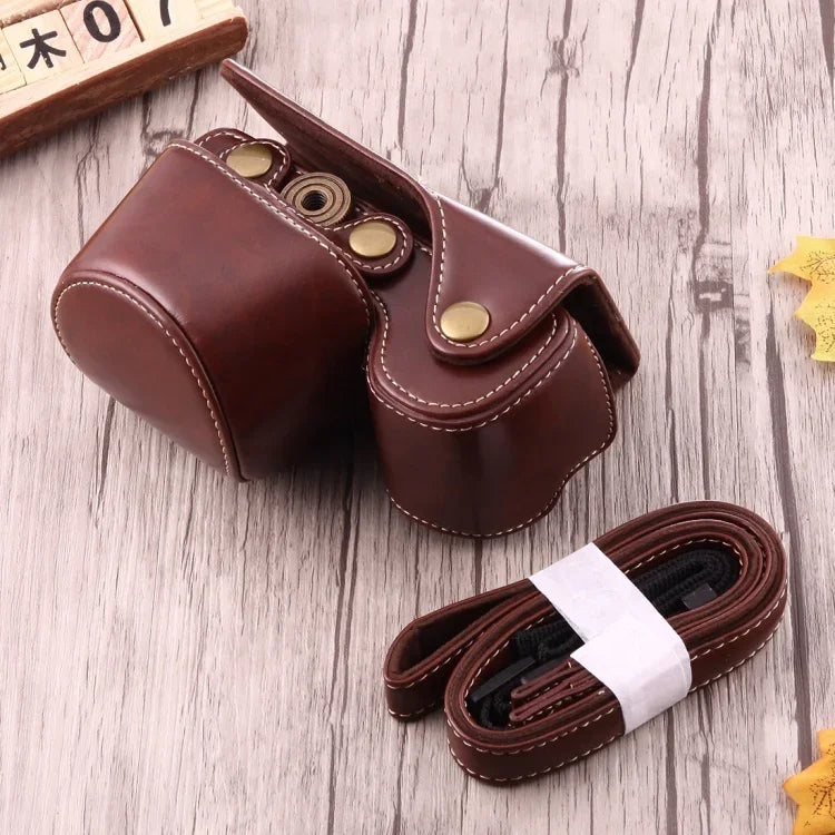 Túi đựng máy ảnh toàn thân bằng da PU có dây đeo cho Sony A6000 / A6300 / Nex 6, Dành cho Sony A6000, Dành cho A6000