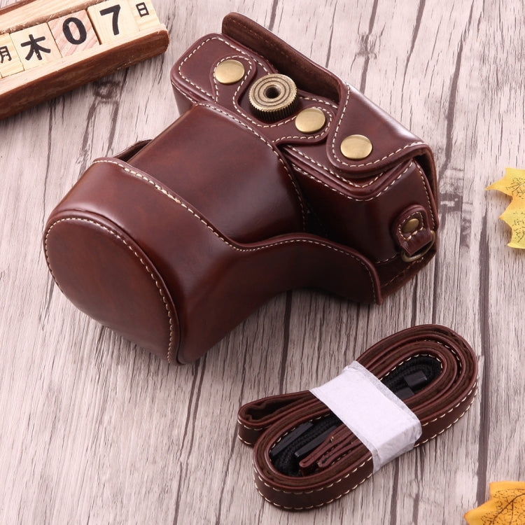 Túi đựng máy ảnh toàn thân bằng da PU có dây đeo cho Canon EOS M10, Dành cho EOS M10