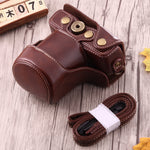 Túi đựng máy ảnh toàn thân bằng da PU có dây đeo cho Canon EOS M10, Dành cho EOS M10