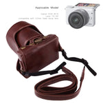 Túi đựng máy ảnh toàn thân bằng da PU có dây đeo cho Canon EOS M10, Dành cho EOS M10
