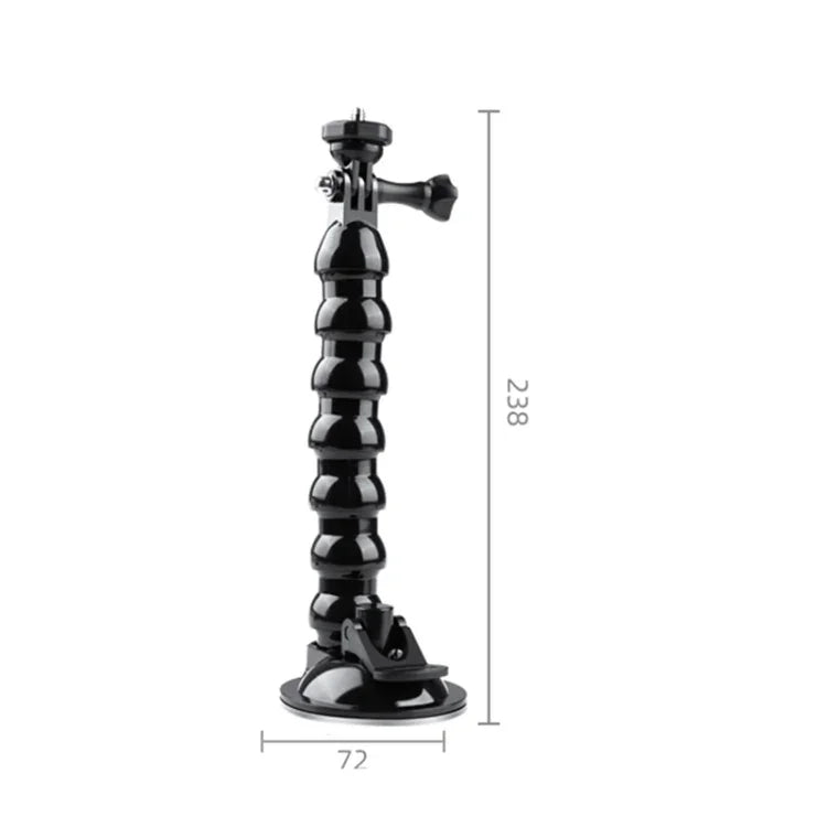 Giá đỡ kẹp mở rộng với cốc hút và kẹp điện thoại Cold Shoe, Giá đỡ cốc hút mở rộng với kẹp điện thoại Cold Shoe