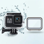 Hộp chống nước dài 45m + Ốp lưng cảm ứng cho GoPro HERO8 Black, Hộp + Ốp cảm ứng cho GoPro8