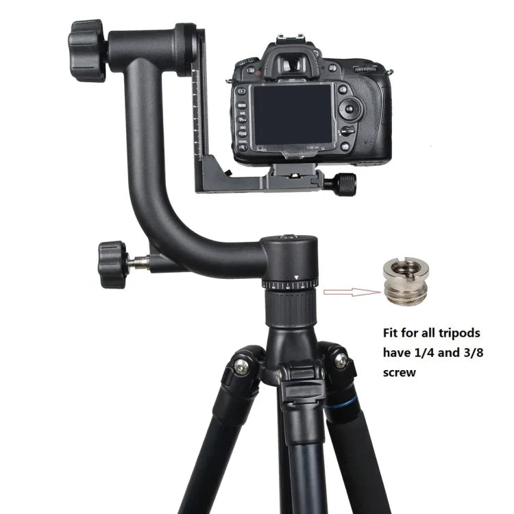 Đầu chân máy gimbal xoay ngang 360 độ cho máy quay DV gia đình và máy ảnh SLR, YLG0401E