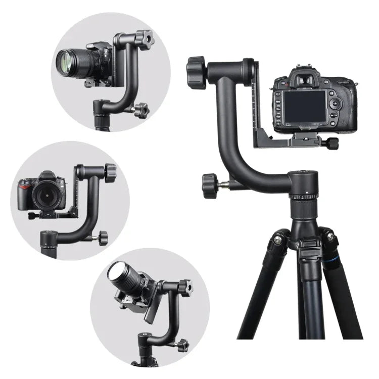 Đầu chân máy gimbal xoay ngang 360 độ cho máy quay DV gia đình và máy ảnh SLR, YLG0401E