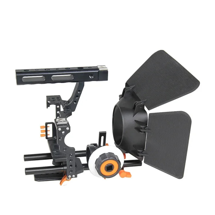 Bộ khung YELANGU YLG1105A A7 bao gồm khung ổn định máy quay video / theo dõi lấy nét / hộp che sáng cho Sony GH4 / A7S / A7 / A7R / A72 / A7RII / A7SII / A6000 / A6500 / A6300 / A7R3 / A7S3 / A7R4