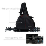 Túi đeo vai chéo hình tam giác CADEN Tscope cho máy ảnh kỹ thuật số, túi mềm có bọc chống mưa cho Canon Nikon Sony K1, Kích thước: 36*31*15cm