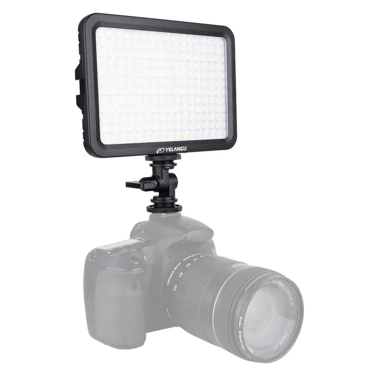 Đèn Studio Dimmable Không Cực YELANGU YLG0504B 204 LED 1000LM 3300-5600K cho Canon, Nikon, Máy Ảnh DSLR, 204 LED